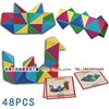 益智礼物磁性积木3D立体磁块组幼儿童磁力玩具三角形超级魔方48块
