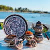 土耳其手工铜器雕刻黑白高雅系列，茶盘杯盘大小，糖罐特色工艺摆设
