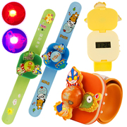 奥特曼电子手表环啪啪圈发光儿童玩具幼儿园旋转陀螺亮灯手环男生
