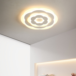 卧室吸顶灯现代简约创意圆形主卧房间温馨浪漫2024年led灯具