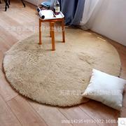 供应丝毛地毯圆形，客厅卧室毯进门地垫脚垫，吊篮转椅毯