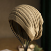 帽子女冬款百搭时尚洋气2023女士冬季套头针织毛线包头堆堆帽