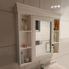 美式实木卫生间镜箱定制智能浴室镜柜收纳置物柜橡木挂墙式镜子柜