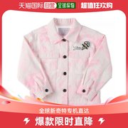韩国直邮guess普通外套，guss童装浅粉红色水，印花夹克g22k