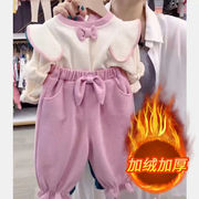 女宝宝秋装套装0一1-2-3岁纯棉，婴儿衣服外出服洋气小女孩两件套潮