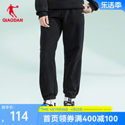 中国乔丹运动裤女士2024年夏季新年款宽松收口修身潮流针织长裤女