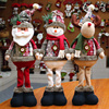圣诞主题摆件布置装饰品玩偶布偶娃娃可爱卡通公仔麋鹿橱窗圣诞节