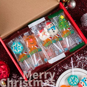 万圣节圣诞糖果棒棒糖礼盒网红创意，软糖果汁混合味幼儿园儿童礼物