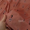 红色细条纹抗皱tc棉布料夏季凉爽薄款连衣裙衬衫时装面料