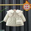 女童冬装加绒加厚棉服外套婴儿，0一4岁小宝宝冬季棉衣小童棉袄