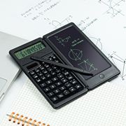 迷你计算器太阳能函数手写板便携式10位数字显示计算机带写字板双