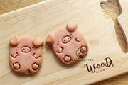 卷卷烘焙小猪宝宝周岁满月生日派对伴手礼动物烘焙立体饼干模