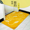 金黄色家用门口进门地垫门垫，可定制玄关，凸型地毯定制浴室吸水脚垫