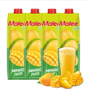 玛丽（MALEE）泰国进口饮料果汁 芒果汁 大瓶饮品1L*4瓶