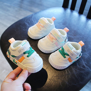 婴儿学步鞋春秋款男宝，软底可爱6-12个月，一岁女宝宝鞋子秋冬季二棉