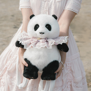 西柚熊猫毛绒熊猫包包可爱仿真熊猫，玩偶双肩包斜挎熊猫毛绒玩具