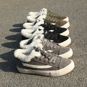 冬季女鞋子2023加绒棉鞋女运动百搭短靴子学生韩版板鞋
