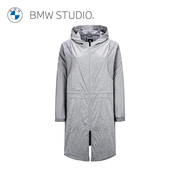 bmwstudio宝马女装春夏季时尚，假两件覆膜面料，带帽风衣夹克外套女