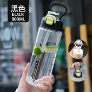 户外运动塑料杯高颜值运动便携随身杯大容量运动风塑料吸管杯定制