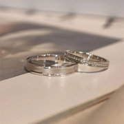 法国设计师Miss Choo 蒹葭与白露满钻戒指小众设计开口食指戒