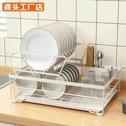 厨房碗架沥水架双层晾放碗碟架滴水碗柜碗筷收纳盒筷子盘子置物架