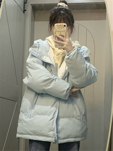 波司登͌联名轻薄羽绒服，女款2023年冬季小个子加厚韩系面包服