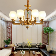 新中式吊灯客厅灯中国风卧室，餐厅简约大气，创意复式锌合金吊灯8835