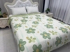 促纯棉斜纹印花布料绗缝被床单，床盖单件夹棉双面可用韩式床垫多销