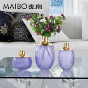 简约现代北欧透明玻璃花瓶，家居室内装饰插花花艺，工艺品花器摆件