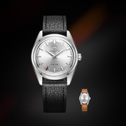老上海钻石牌手表复古腕表，真皮带怀旧国表8021简约男式机械表