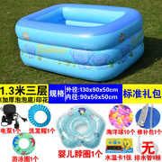 新生婴儿游泳池家用充气幼儿童加厚保温可折叠洗澡桶X宝宝室内水