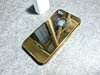 金属质感电镀适用iphone5S手机壳适用苹果4s手机套超薄塑胶外壳黑色男女
