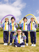 班服小学生校服春秋款幼儿园园服演出服一年级运动装三件套学院风