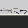 charmant夏蒙镜架xl1850男士，半框商务超轻舒适纯钛光学近视眼镜框