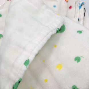 新生婴儿宝宝纯棉双层纱布口水巾手绢帕四六层加厚洗脸喂奶方毛巾