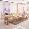 禅意新中式全实木沙发组合小户型日式简约白蜡木民宿酒店会所家具