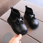 婴儿鞋童鞋一岁半女宝宝秋冬鞋1-3-5岁6棉鞋，女童软底雪地靴学步鞋
