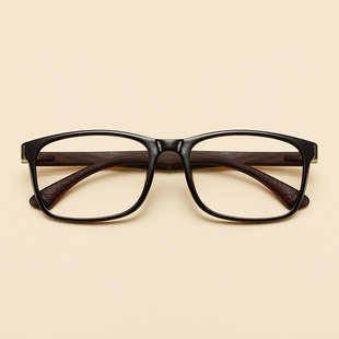复古大框tr90眼镜超轻眼镜框，男配近视眼镜防蓝光辐射眼镜变色