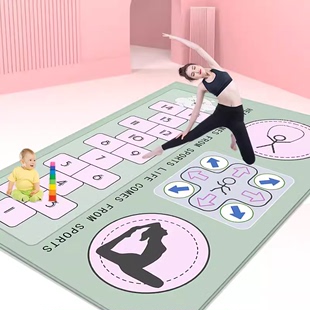 室内加厚降噪双人瑜伽垫，加宽加长防滑家用隔音跳操儿童舞蹈健身垫