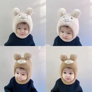 6一12月婴儿帽子，秋冬可爱超萌儿童帽子，男女宝宝毛线帽幼儿针织帽
