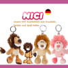 德国nici野生狮子雄狮，毛绒玩具钥匙扣，包挂件(包挂件)圣诞生日礼物