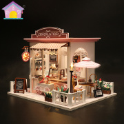 DIY小屋蛋糕甜品模型欧式手工精致女生日礼物小房子泡泡玛特场景