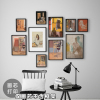 伊恩格鲁斯人物抽象客厅，卧室墙壁装饰画芯油画画心，小众艺术版画