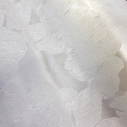 重磅提花浮雕桑蚕丝真丝布料白色缎面垂感连衣裙旗袍服装设计面料
