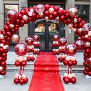 2023气球拱门支架花架立柱结婚场景，布置婚房酒店，门口装饰婚礼室外