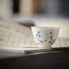 清欢丨手绘青花品茗杯，60ml君梅福灵茶杯，单杯家用陶瓷新中式茶具