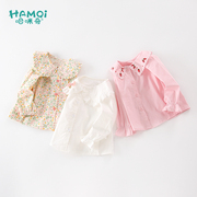 宝宝衬衫春秋婴儿长袖衬衣，女童外穿上衣韩版中小儿童衣服洋气秋装