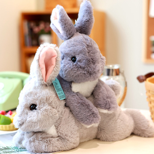 可爱仿真趴兔子公仔兔兔毛绒，玩具小白兔玩偶，娃娃女生床上睡觉抱枕