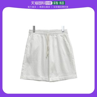 韩国直邮Bullanggirls亚麻材质 卷边设计 5分裤麻布裤子夏季裤