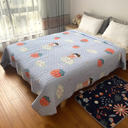 四季床盖双面加厚水洗棉被单1.8米尾单床单单件夹棉绗缝炕罩